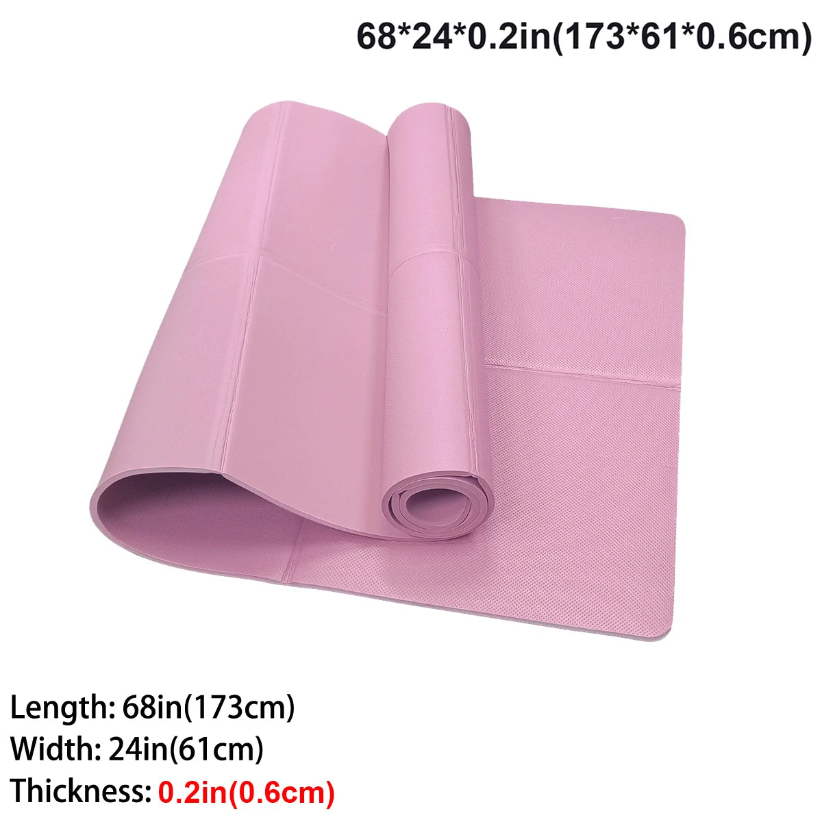 Foldable Eco Friendly Yoga Mat For Travel And Home Workouts