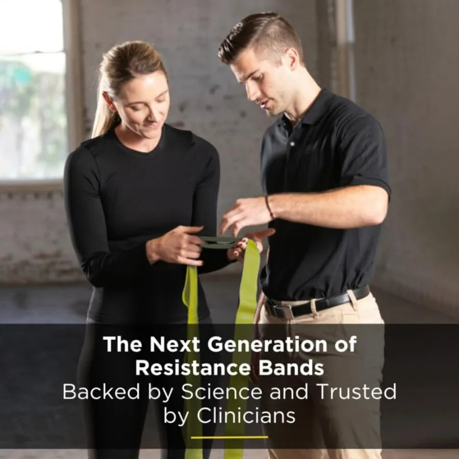 CLX Resistance Band With Loops For Full Body Home Workouts Portable Gym