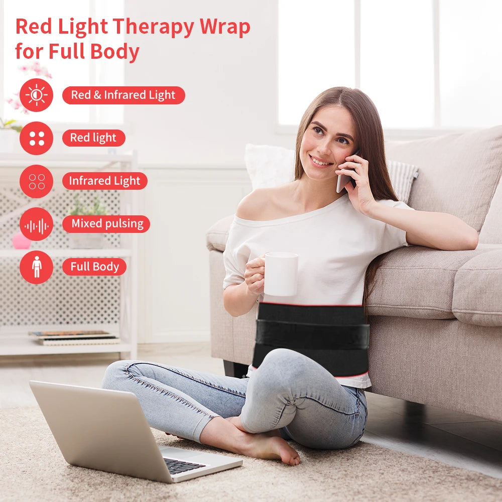 NoHign Red Light Therapy Pad 660nm 850nm Dual Chip
