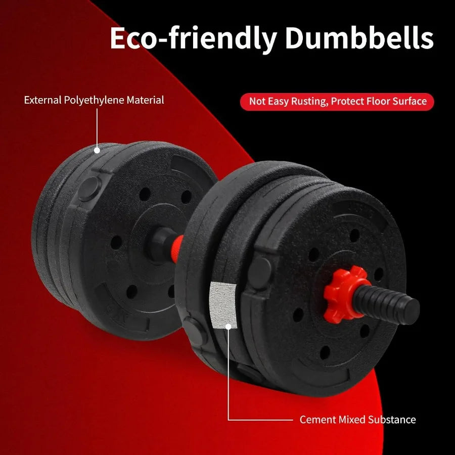 Non Rolling Adjustable Hexagon Dumbbell Set For Strength Training