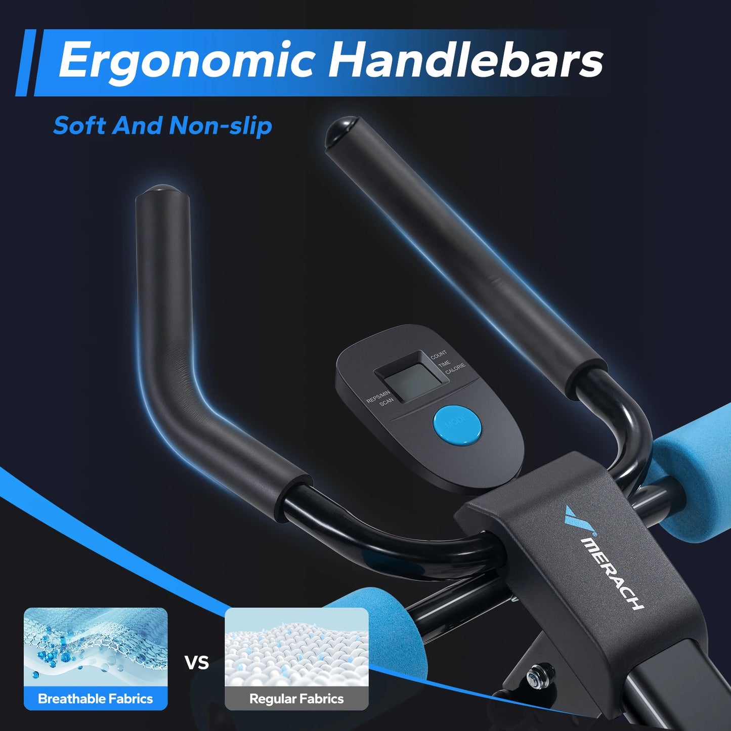 MERACH Ab Machine Adjustable Trainer Foldable Knee Protection Core Exercise