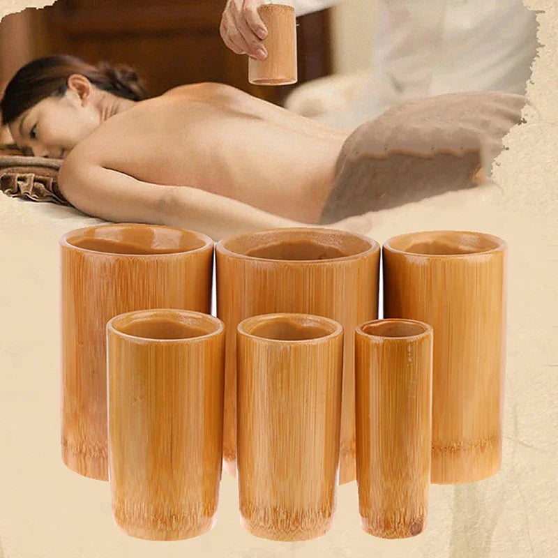 Traditional Chinese Jar Fire Cupping Set With Bamboo Suction Cups
