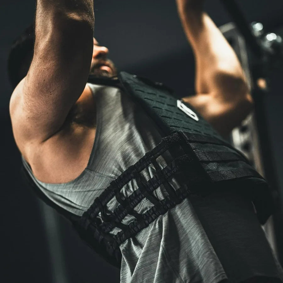 LISM Adjustable Weighted Vest With Plates For Strength Training