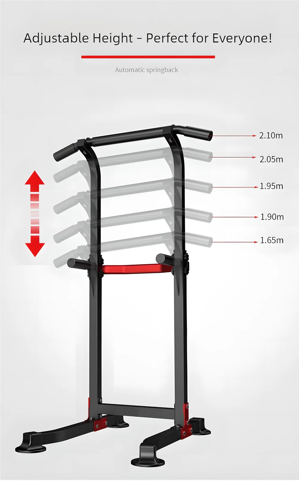 SPORTSHUB Pull Up Dip Bar Power Tower For Home Gym
