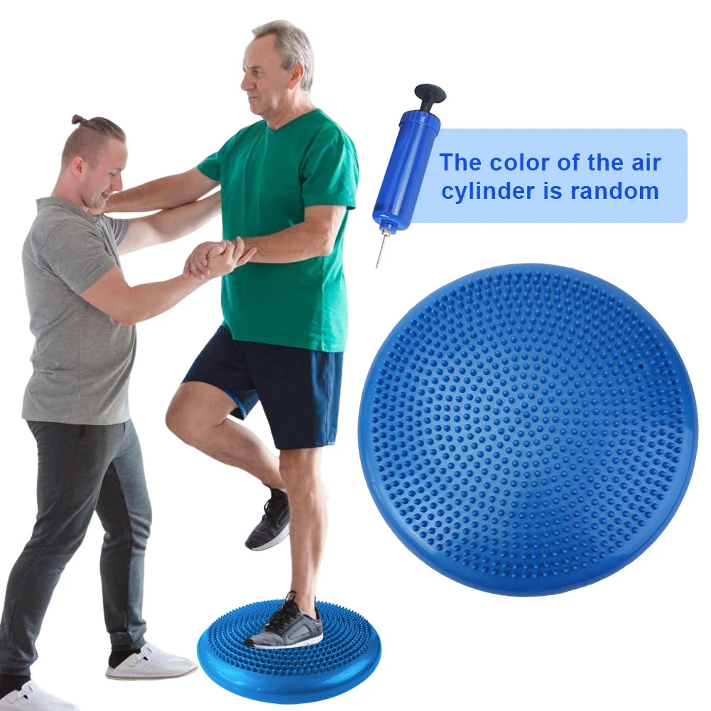Alloet Ball Seat Cushion With Inflation Pump Yoga Balance Training