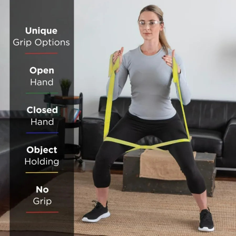 CLX Resistance Band With Loops For Full Body Home Workouts Portable Gym