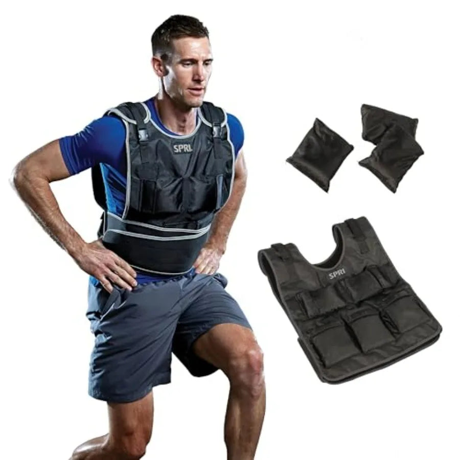 LISM Weighted Vest for Running and Training with Adjustable 2lb Bags