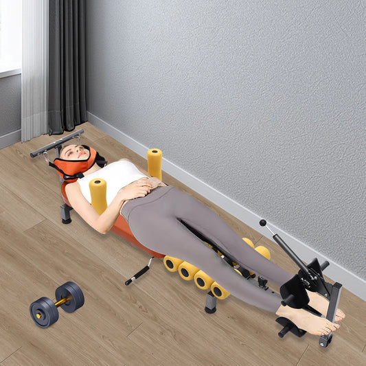 Back Adjustable Training Bench Neck Stretcher For Tension Relief Portable