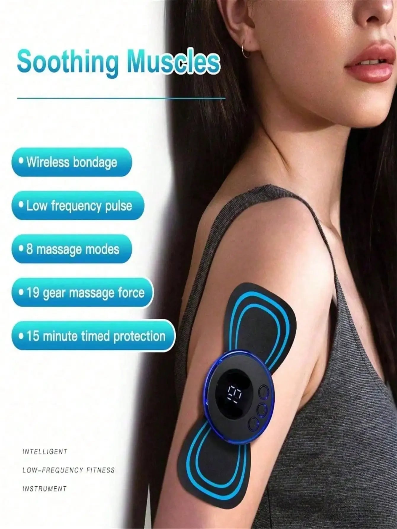 Mini Neck Massager Patch Portable Body Massage Device