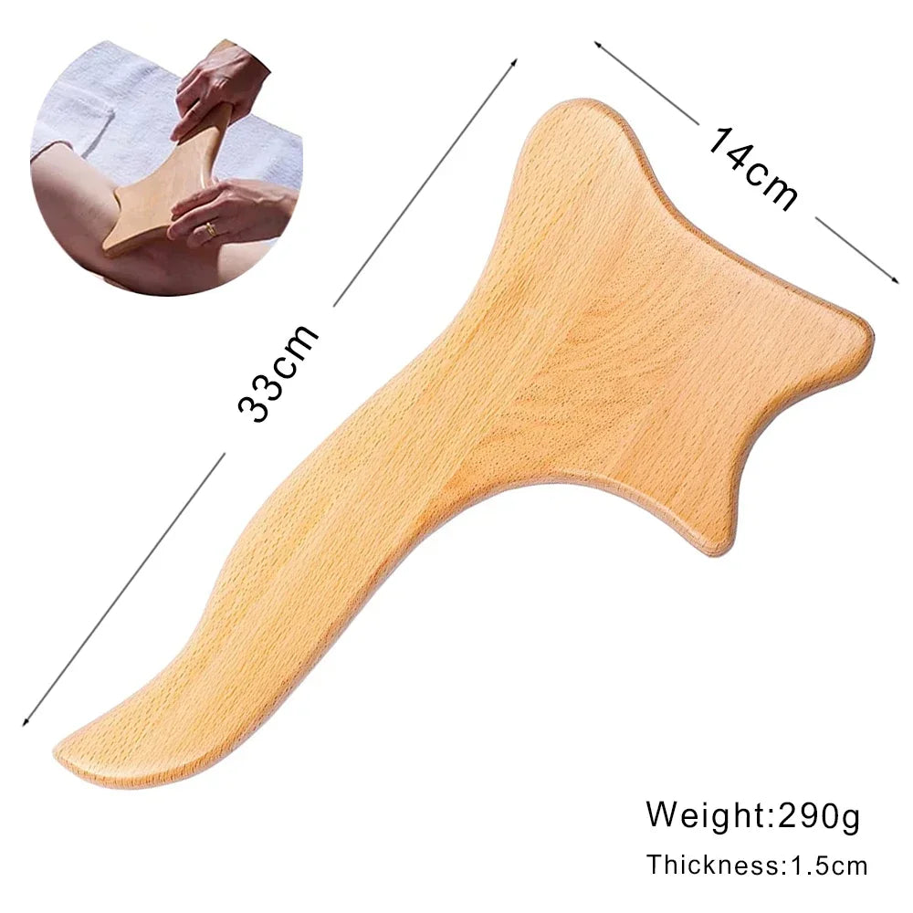 Wood Therapy Gua Sha Massage Tools for Lymphatic Drainage