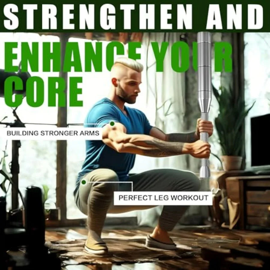 NONE Adjustable Macebell 6-in-1 Premium Steel Indian Club