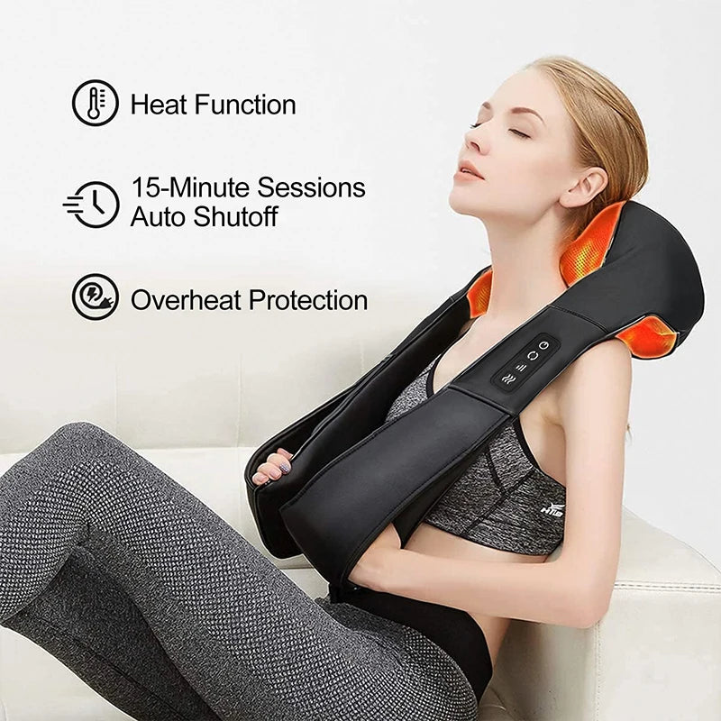 Medcursor Shiatsu Neck And Shoulder Massager With Heated Back