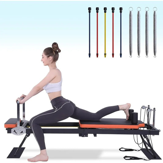 Pilates Reformer Foldable Machine For Home And Gym Workouts