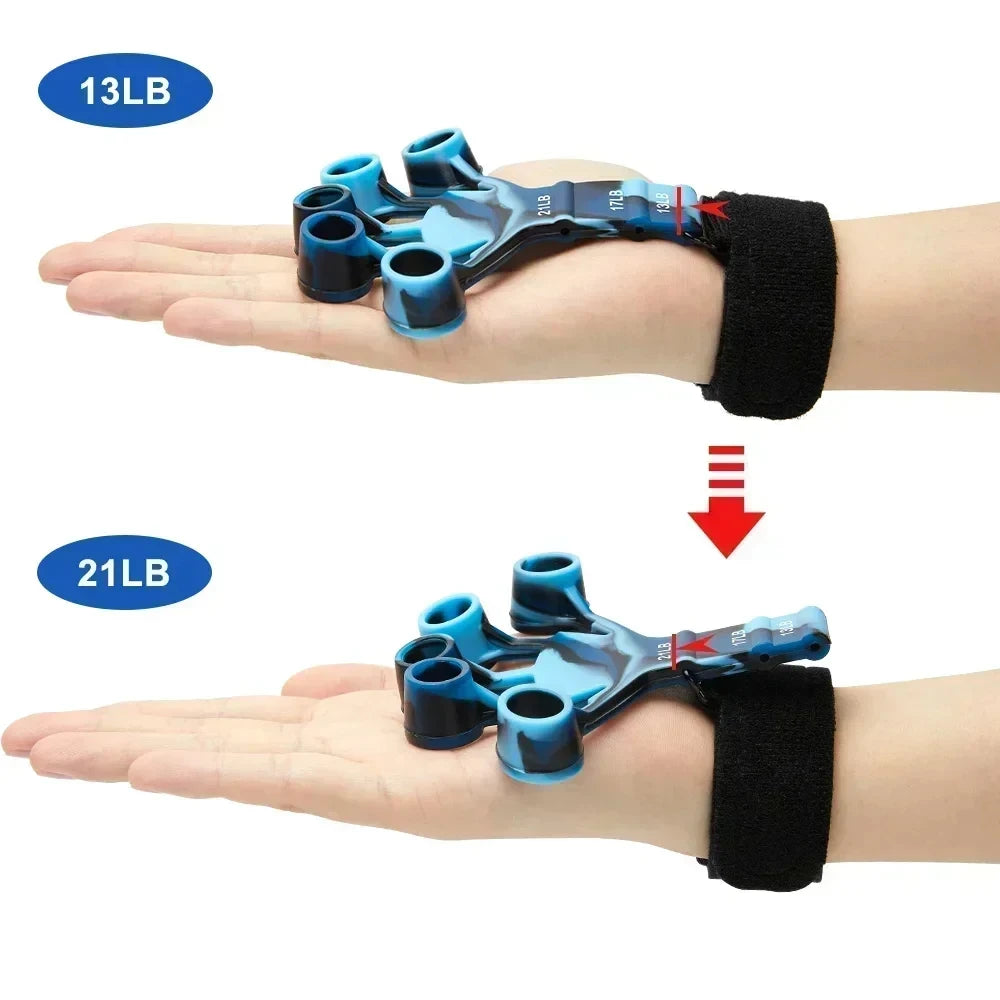 Shengmeiyu Six Resistance Finger Exerciser Hand Grip Strength Trainer