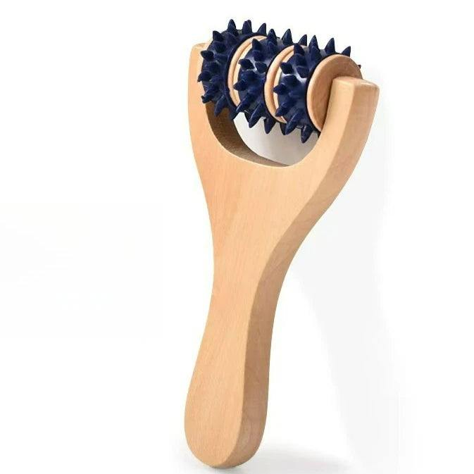 Wooden Massage Roller Set Handheld Massager For Body And Feet