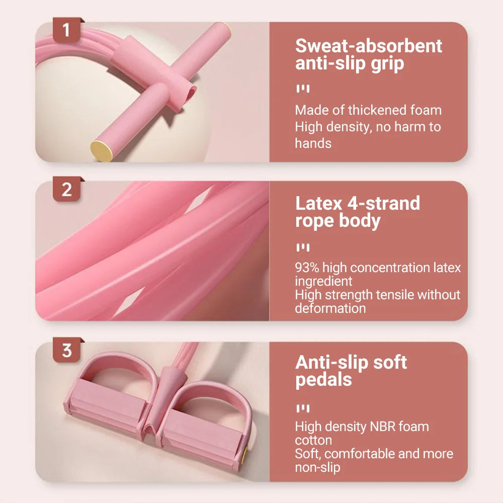 NONE Six Tube Resistance Band Multi Function Tension Rope