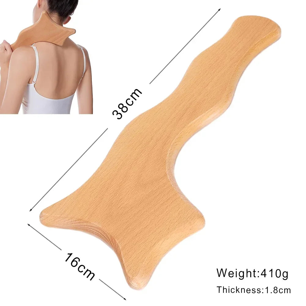 Wood Therapy Gua Sha Massage Tools for Lymphatic Drainage