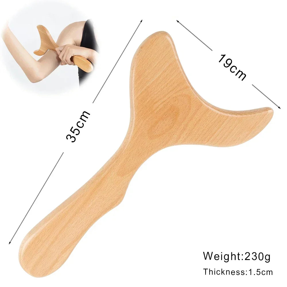 Wood Therapy Gua Sha Massage Tools for Lymphatic Drainage