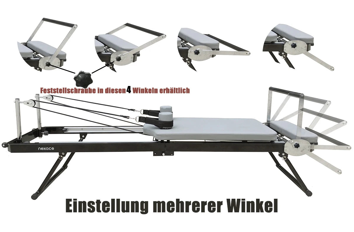 Nexace Pilates Reformer Machine With Tower Foldable Home Gym Equipment