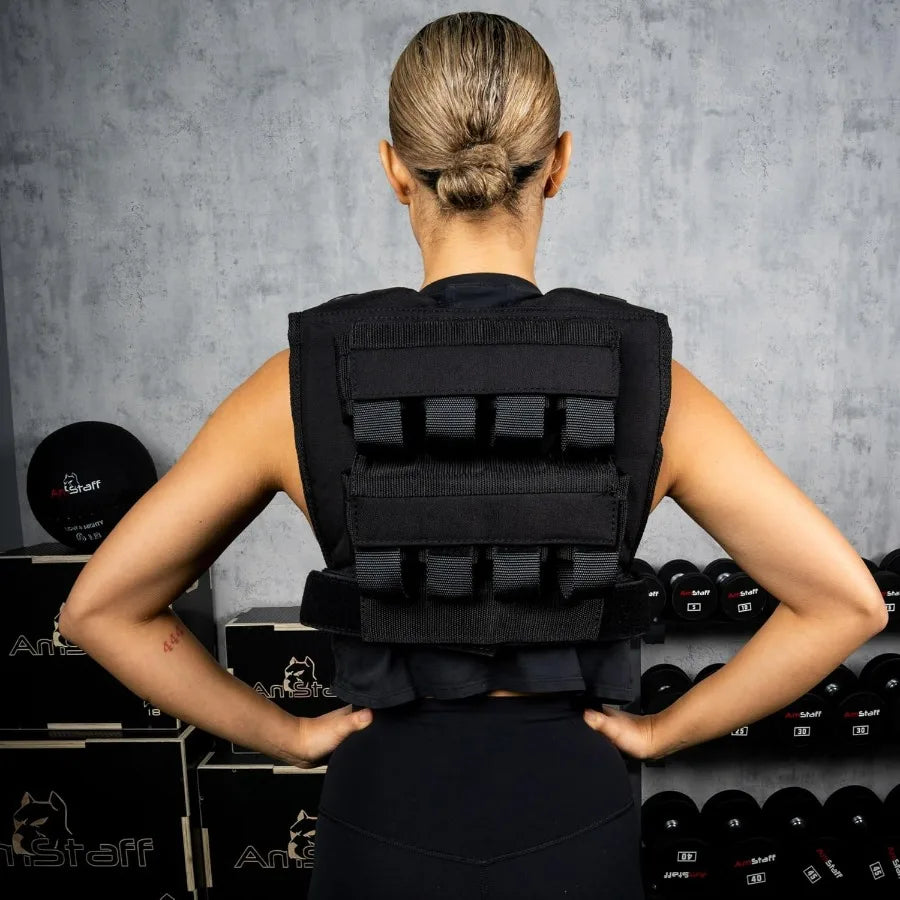 LISM Adjustable Weighted Vest With Iron Blocks For Fitness