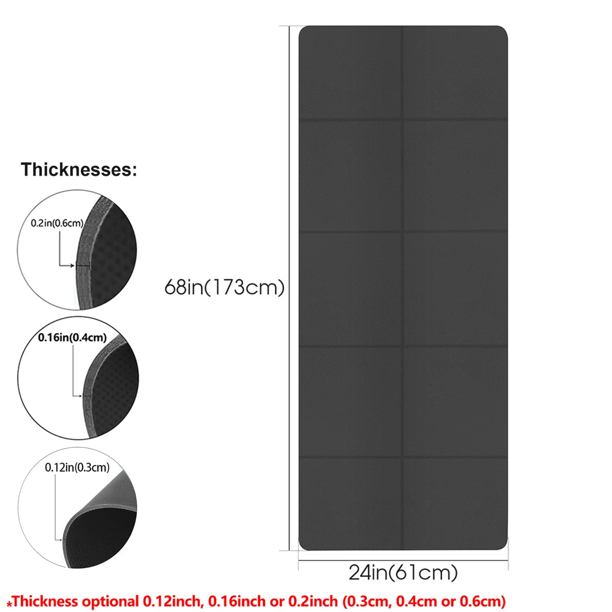 Foldable Eco Friendly Yoga Mat For Travel And Home Workouts