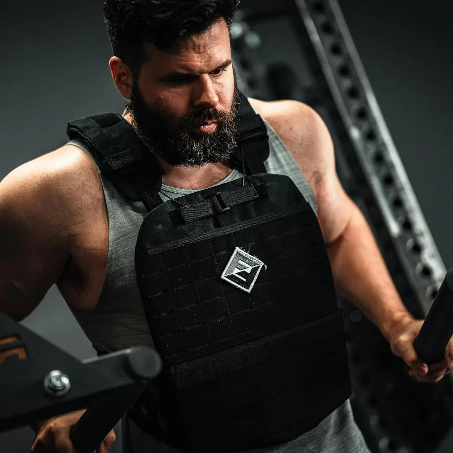 LISM Adjustable Weighted Vest With Plates For Strength Training