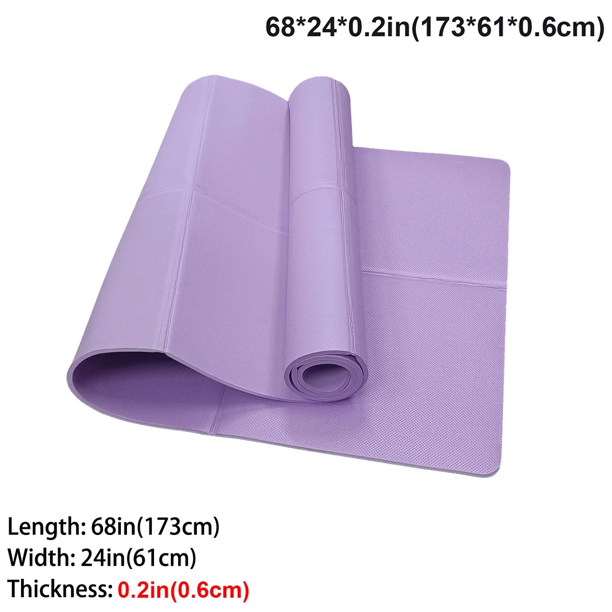 Foldable Eco Friendly Yoga Mat For Travel And Home Workouts