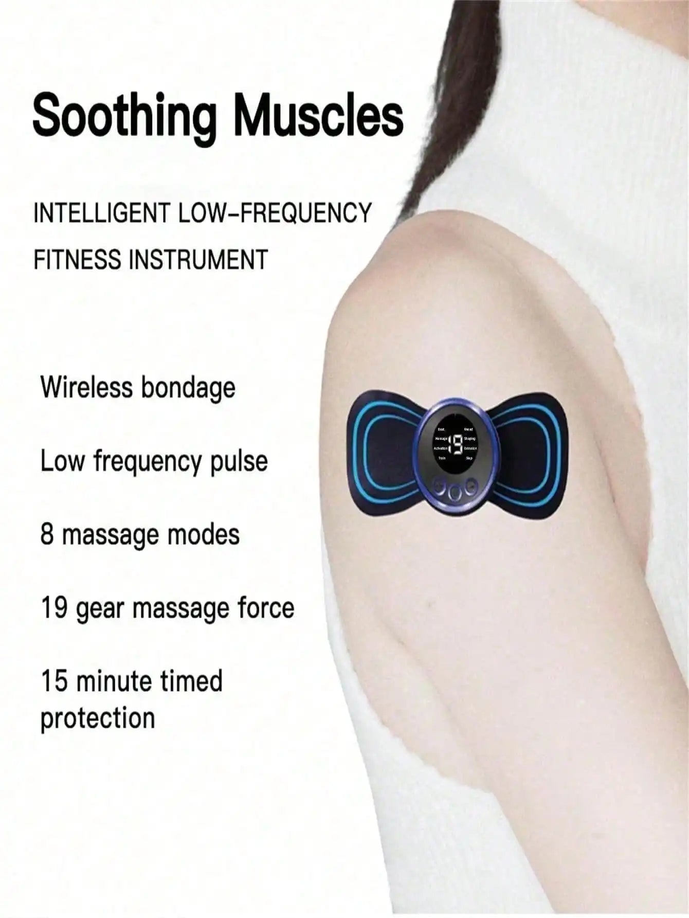 Mini Neck Massager Patch Portable Body Massage Device