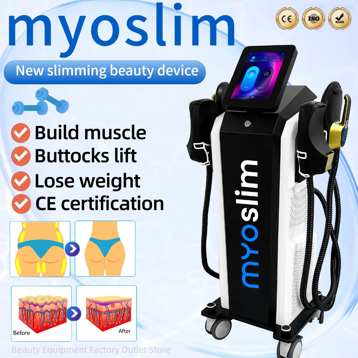 Myoslim 15T Neo EMS Body Sculpting And Butt Lifting