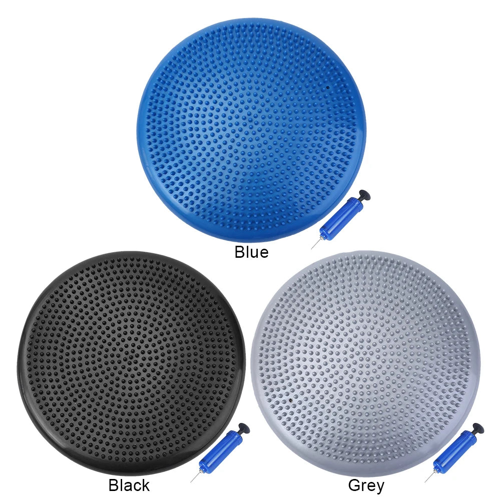 Alloet Ball Seat Cushion With Inflation Pump Yoga Balance Training