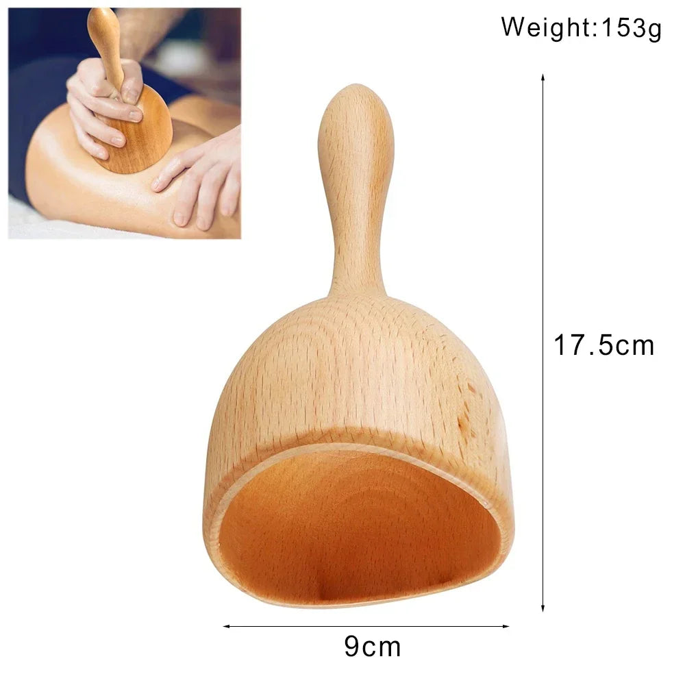 Wood Therapy Gua Sha Massage Tools for Lymphatic Drainage