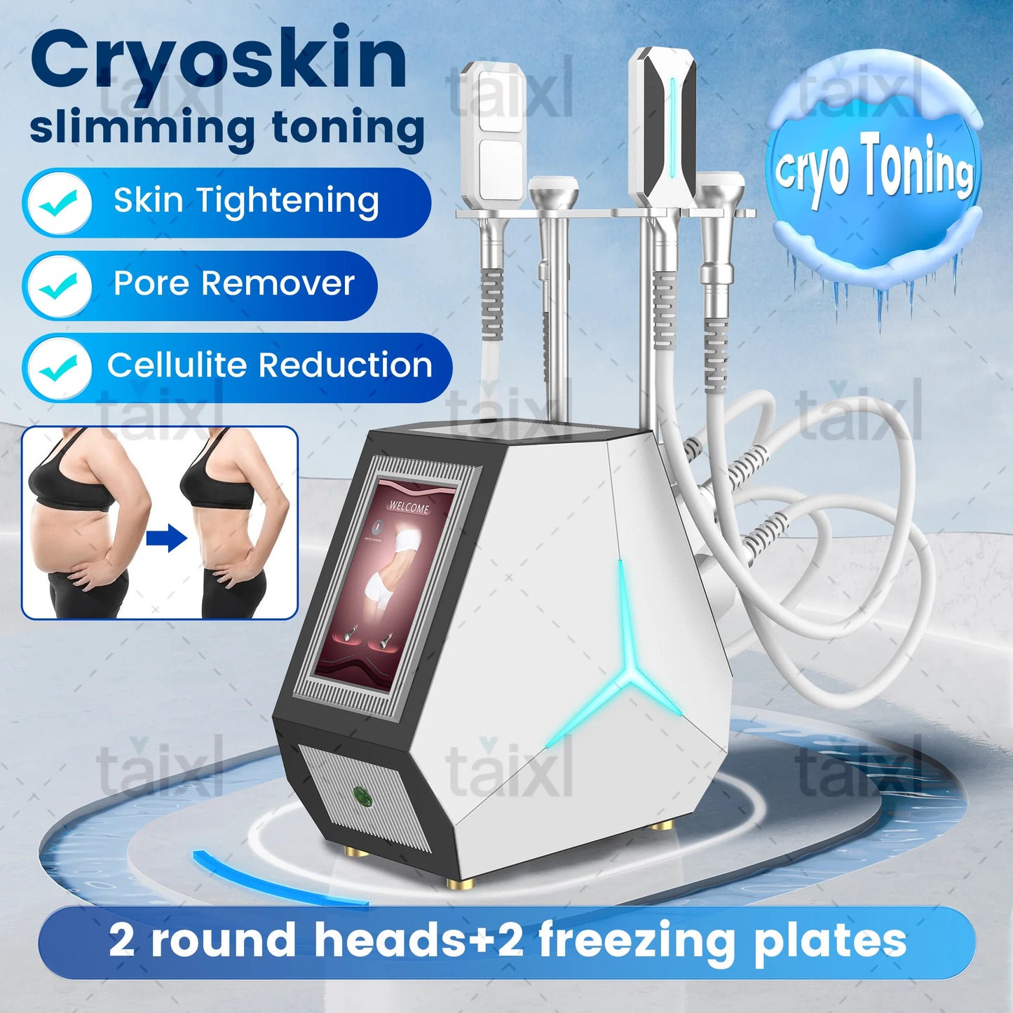 Myoslim Dual Temperature Portable Body Shaping And Slimming Device