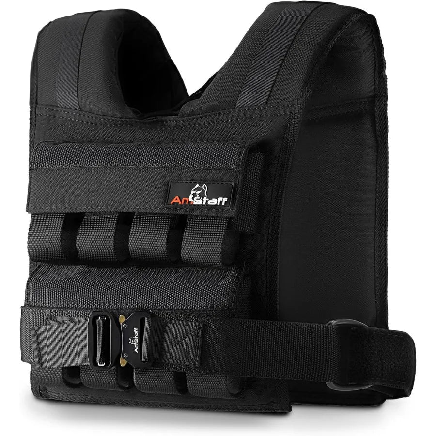 LISM Adjustable Weighted Vest With Iron Blocks For Fitness