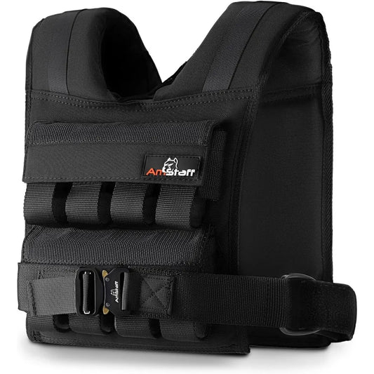 LISM Adjustable Weighted Vest With Iron Blocks For Fitness