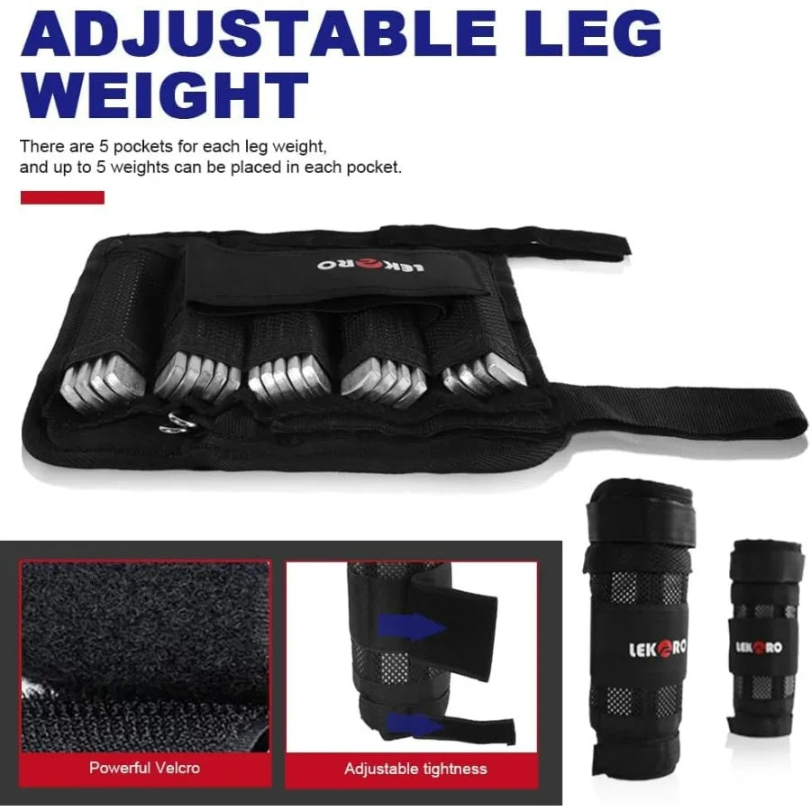 LISM Adjustable Weighted Vest 44LB For Men Women Fitness Gear