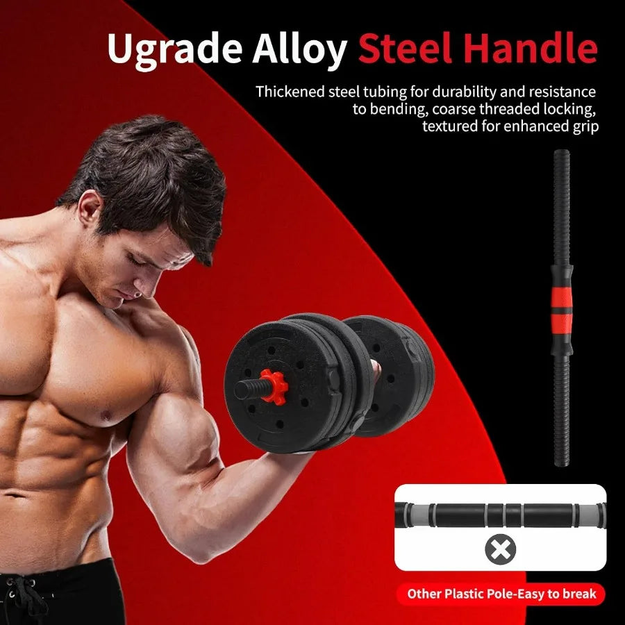Non Rolling Adjustable Hexagon Dumbbell Set For Strength Training