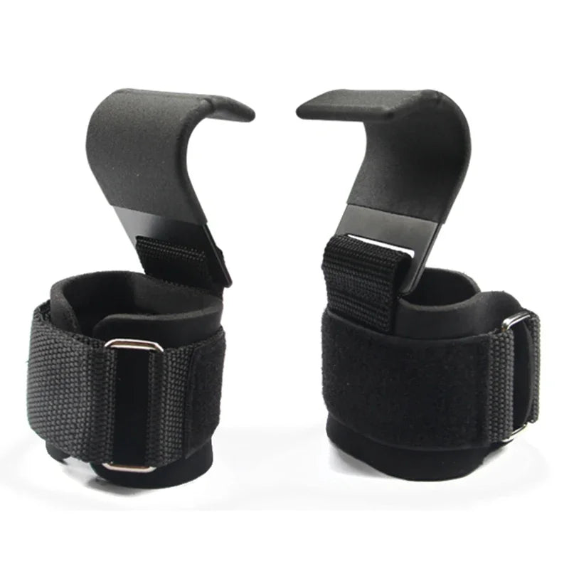 Weight Lifting Hook Grips With Wrist Wraps For Gym Training
