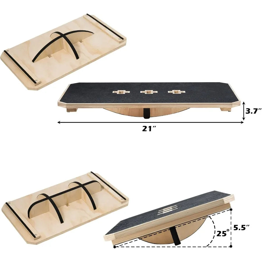 SHXI Anti Slip Wooden Balance Board For Balance Training