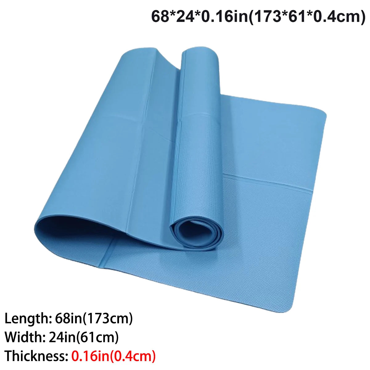 Foldable Eco Friendly Yoga Mat For Travel And Home Workouts
