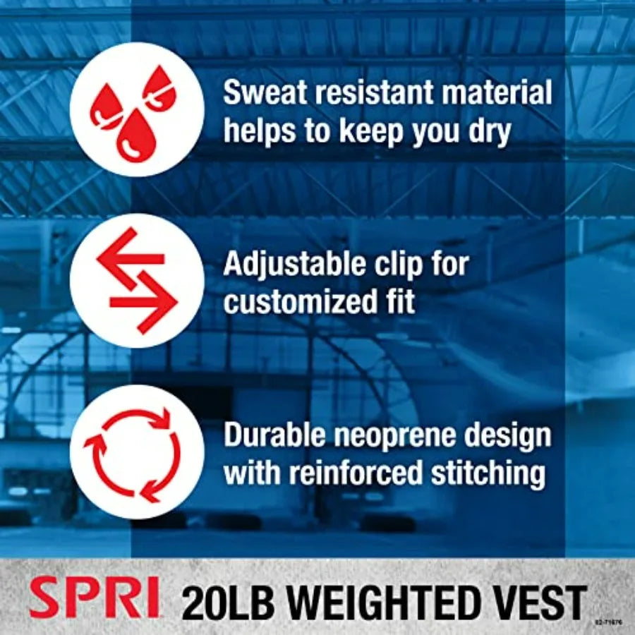LISM Weighted Vest for Running and Training with Adjustable 2lb Bags