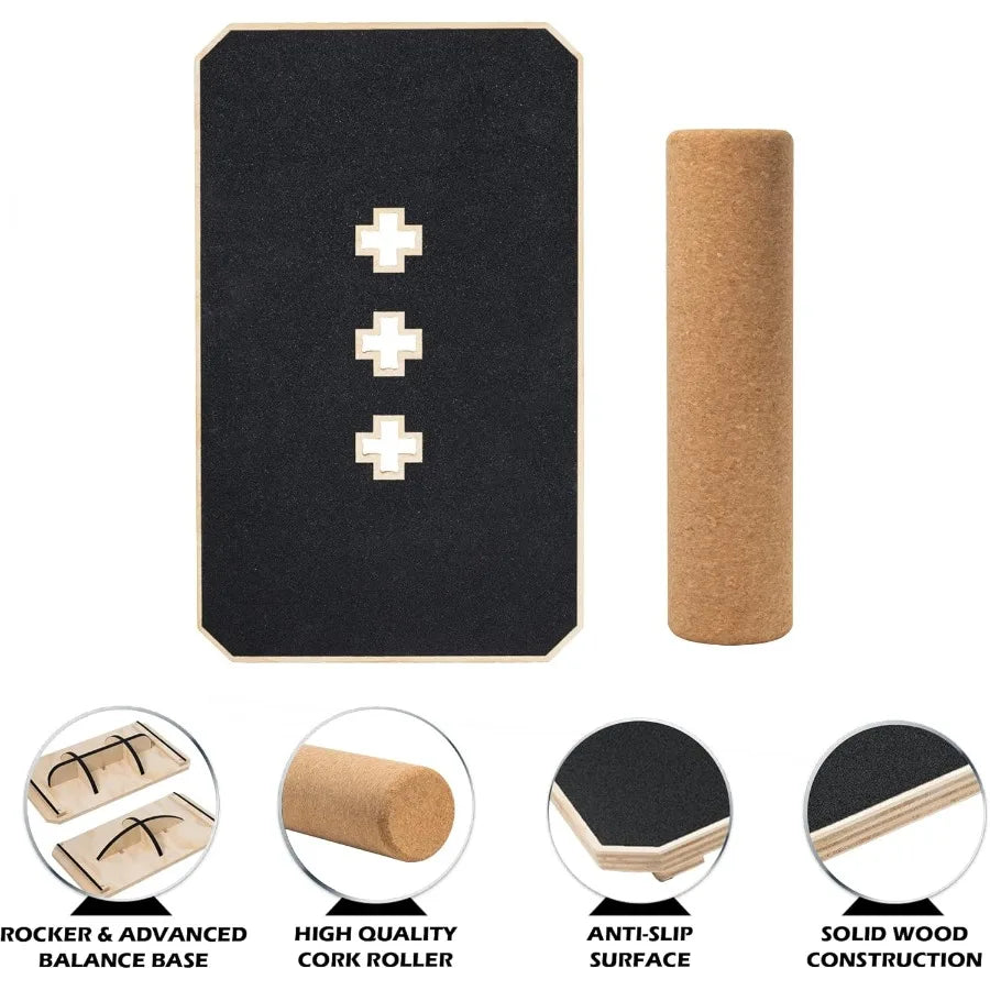 SHXI Anti Slip Wooden Balance Board For Balance Training