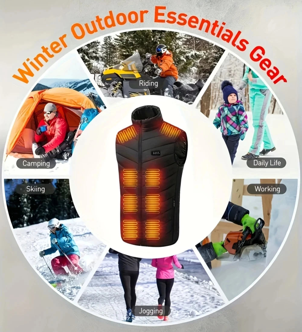 XIAOTREECN Heated Vest Thermal Jacket For Men And Women Camping
